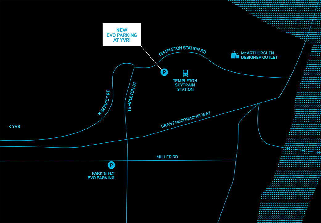 EVO YVR Home Zone Map
